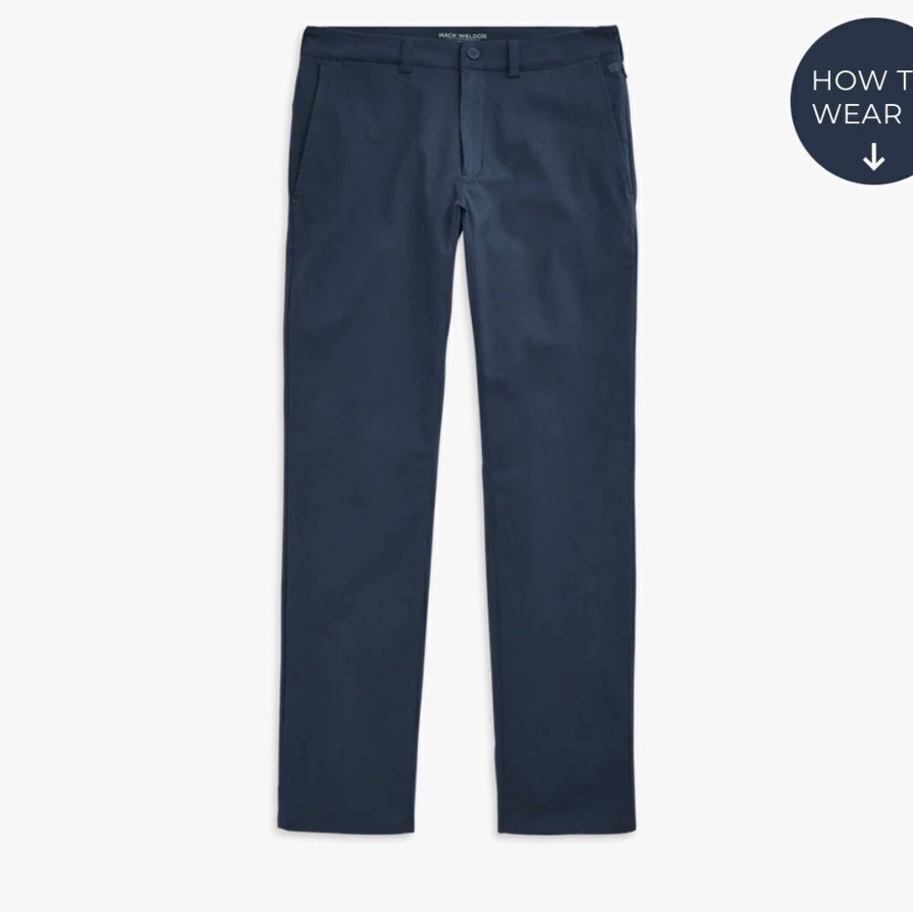 Mac Weldon Maverick Tech Chino True Navy sz 32X34 EUC